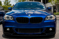 BMW řada 5 F10/F11 2010–2016 Přední lip spoiler (nástavec nárazníku) MP-Style (pro M-Performance, černý lesk) fotografie 1