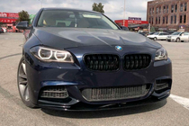 BMW řada 5 F10/F11 2010–2016 Přední lip spoiler (nástavec nárazníku) MP-Style (pro M-Performance, černý lesk) fotografie 4