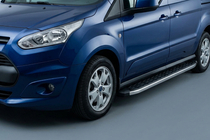 Ford Connect 2014–2021 Boční prahy BlackLine (2 ks, hliník) Maxi (dlouhý rozvor) fotografie 1