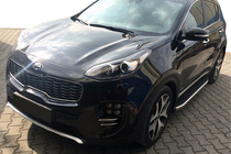 Kia Sportage 2010–2015 Boční prahy BlackLine (2 ks, hliník) fotografie 1