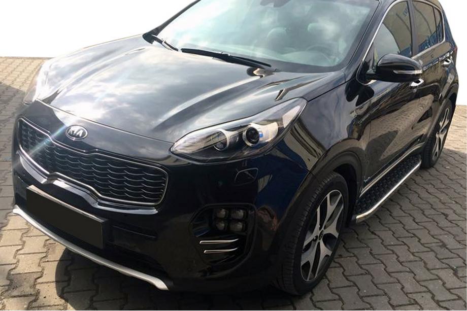 Kia Sportage 2010–2015 Boční prahy BlackLine (2 ks, hliník) Image