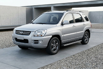 Kia Sportage 2004–2010 Boční prahy BlackLine (2 ks, hliník) fotografie 1
