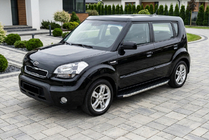 Kia Soul I 2008–2013 Boční prahy BlackLine (2 ks, hliník) fotografie 1