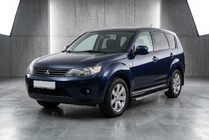 Mitsubishi Outlander 2006–2012 Boční prahy BlackLine (2 ks, hliník) fotografie 1