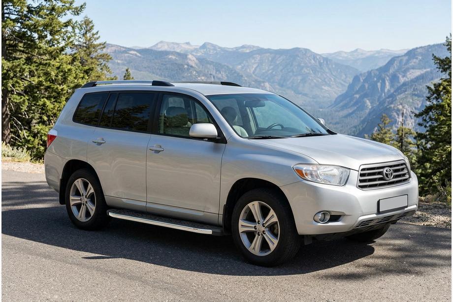 Toyota Highlander 2008–2013 Boční prahy BlackLine (2 ks, hliník) Image