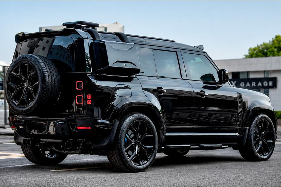Land Rover Defender 2019– Lapače nečistot Type-A (černý lesk, sada 4 ks) Image