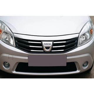 Nerezová lišta na přední masku Dacia Sandero 2007–2013 fotografie 1