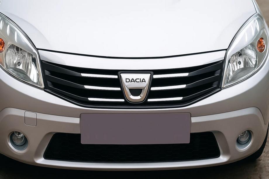 Dacia Sandero 2007–2013 Nerezová lišta na přední masku Image