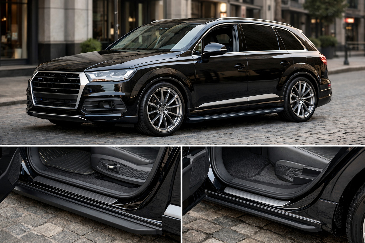 Startovní upgrade Audi Q7 do města: nástup, pohodlí a čisté prahy