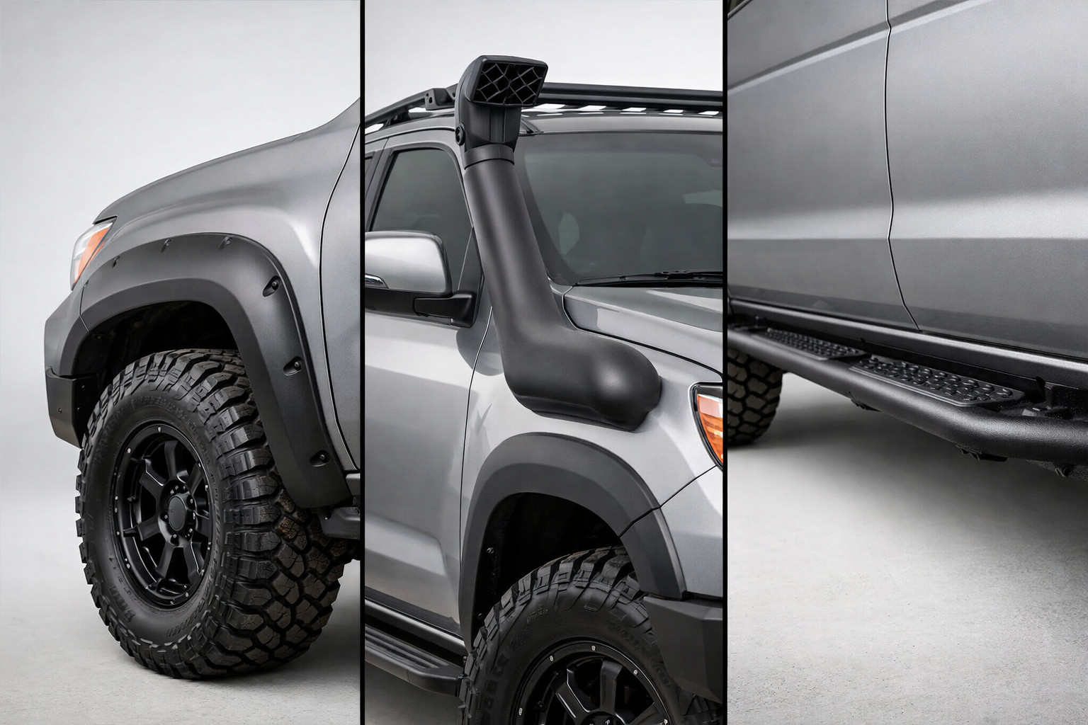 Co z offroad doplňků montovat jako první: rozšiřující lemy, šnorchl nebo silové prahy