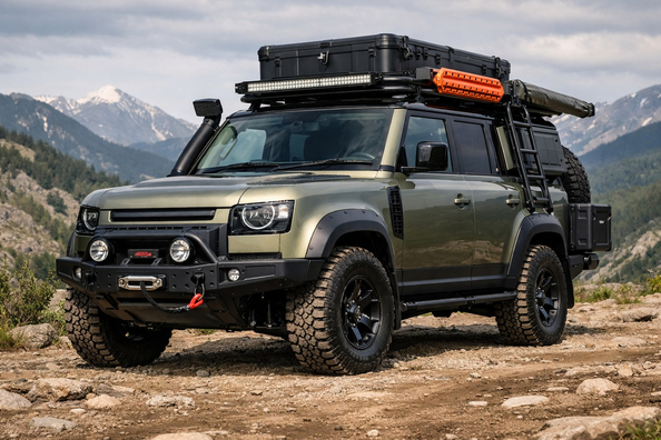 Balíček úprav Land Rover Defender 2019+ pro cestování a drsný vzhled