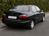 Daewoo Lanos 1998–2017 Nerezová lišta na hranu víka kufru fotografie 1