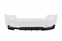 BMW řada 4 F32/F33/F36 2012–2020 Difuzor zadního nárazníku pro dvojitý výfuk na jedné straně (pro M-Sport, ABS) fotografie 2