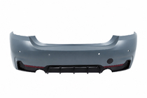 BMW řada 4 F32/F33/F36 2012–2020 Zadní nárazník s difuzorem pro jednostranně dvojitý jednoduchý výfuk (levá/pravá strana) M-Sport fotografie 1