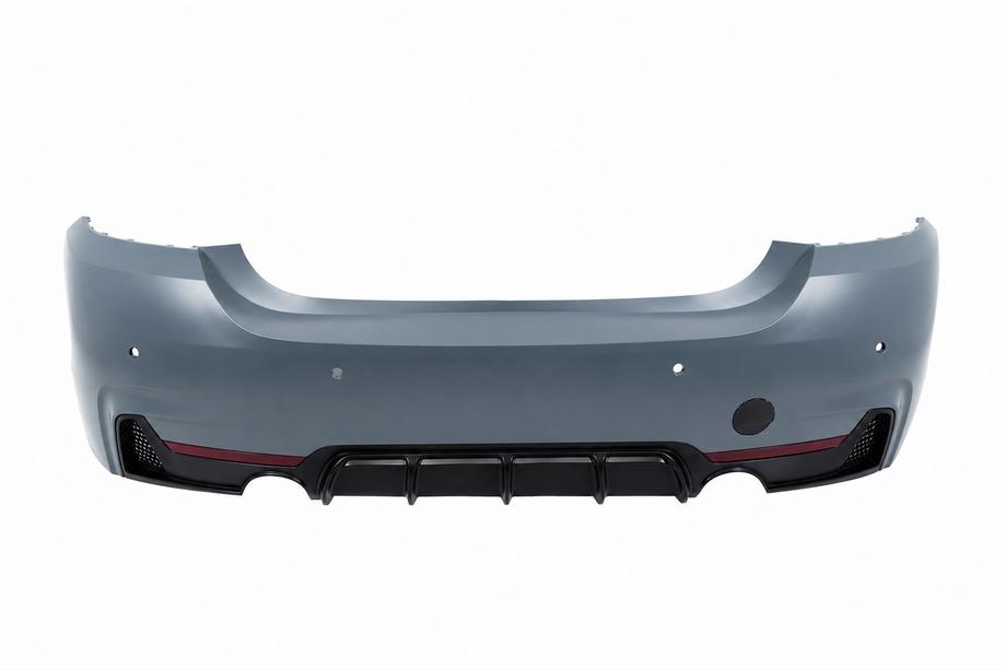 BMW řada 4 F32/F33/F36 2012–2020 Zadní nárazník s difuzorem pro jednostranně dvojitý jednoduchý výfuk (levá/pravá strana) M-Sport Image