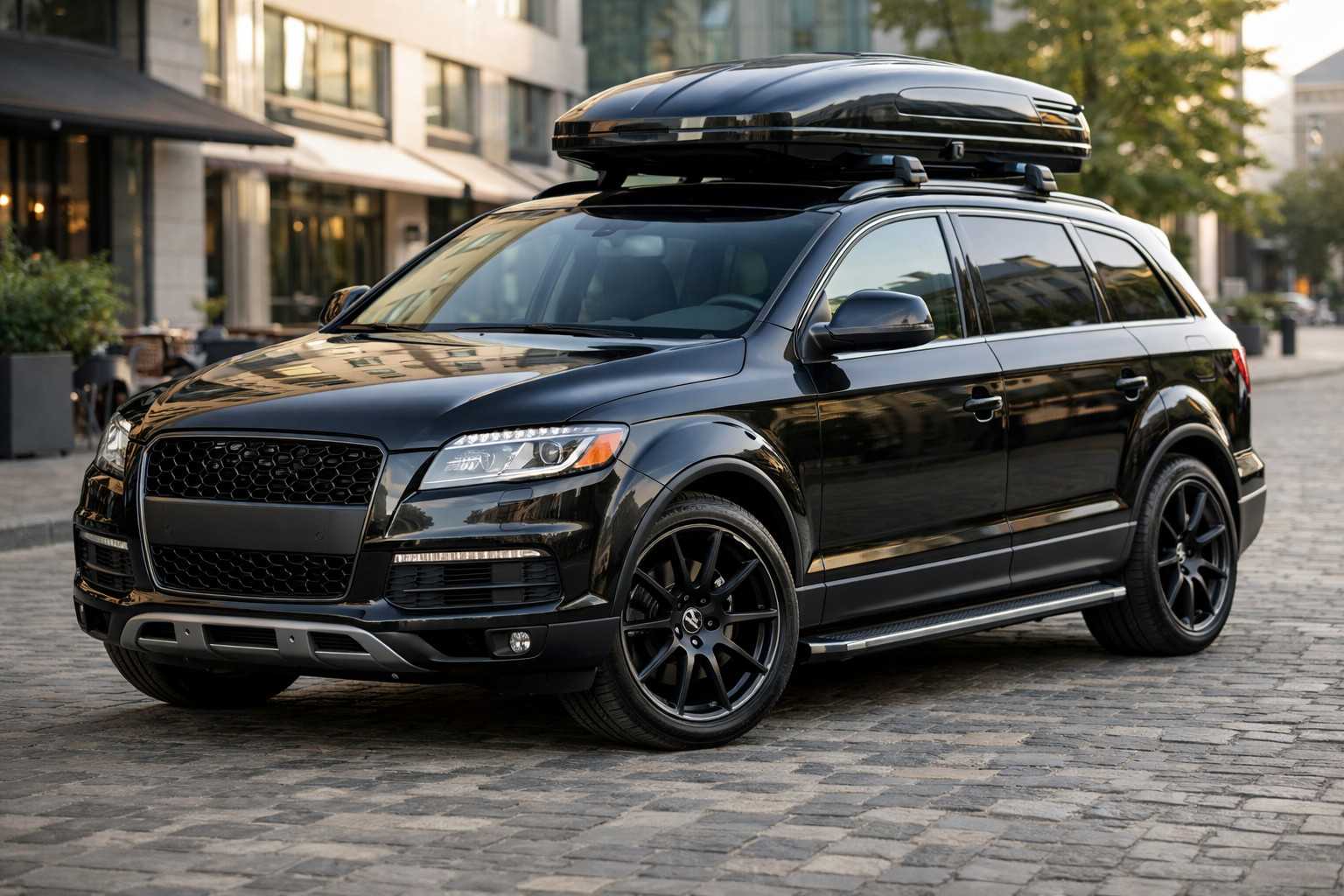 Základní upgrade Audi Q7 2005-2015 do města a pro každodenní nastupování