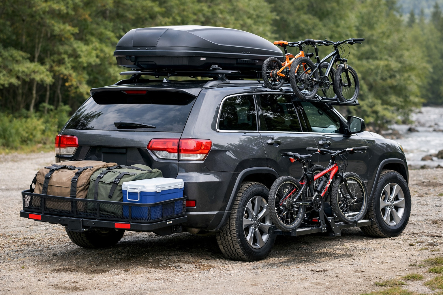 Co namontovat na Jeep Grand Cherokee WK2 pro rodinu a těžký náklad