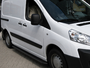 Citroen Nemo 2007–2017 Boční nášlapy Premium Black (2 ks, nerez) Ø60 mm fotografie 1