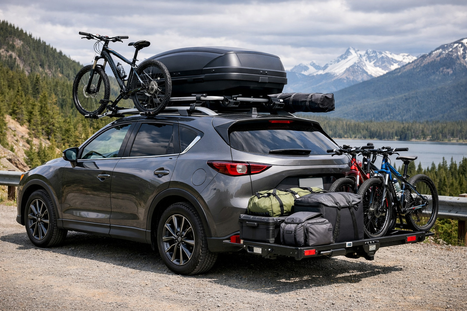 Co namontovat na Mazda CX-5 2017+ pro cestování a střešní náklad