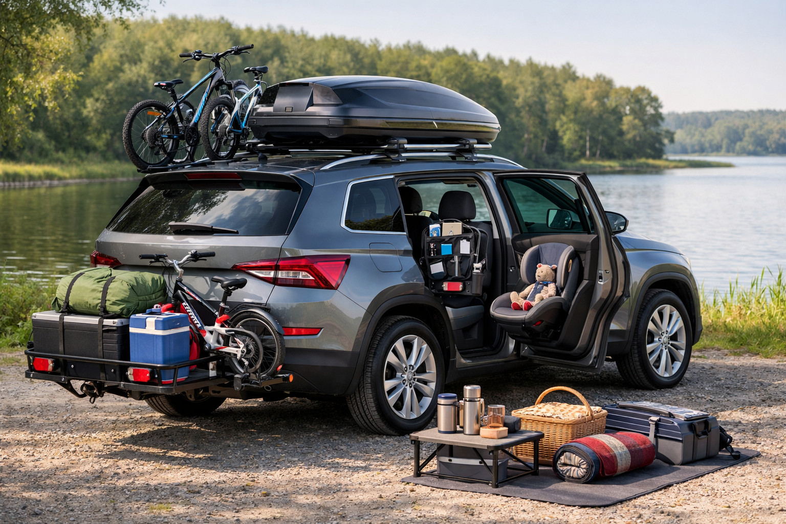 Balíček úprav Skoda Kodiaq 2016–2023 pro rodinu a zavazadla