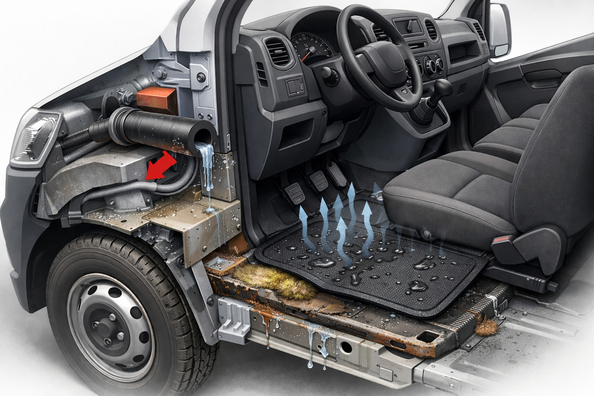 Proč v Renault Master rohože po každé jízdě nestihnou uschnout