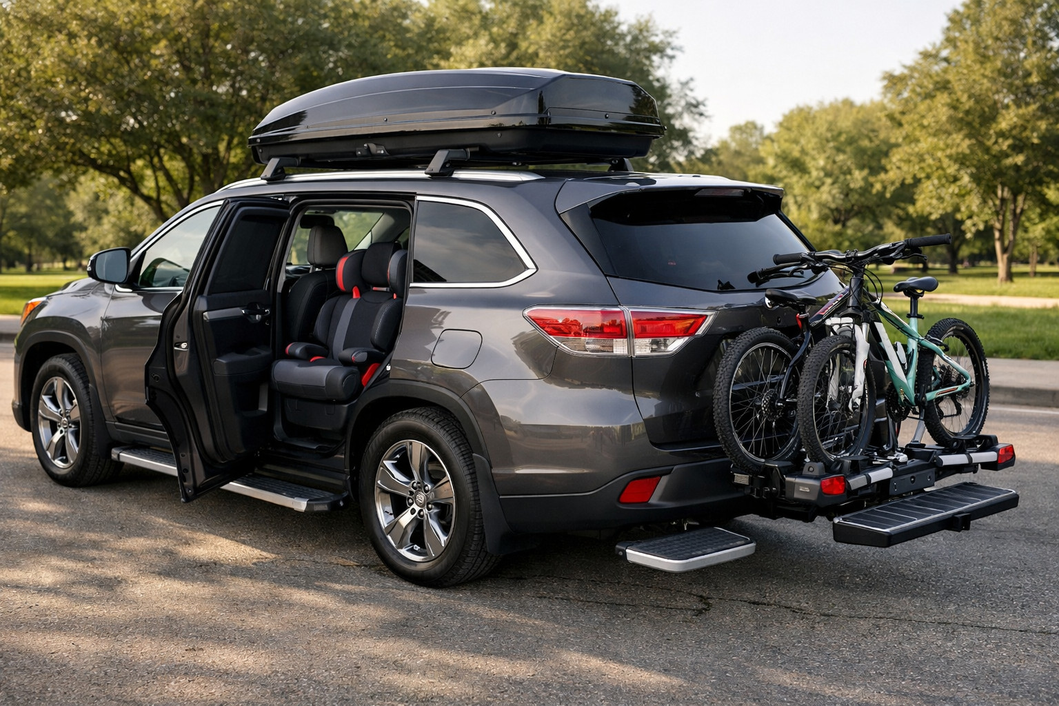 Balíček úprav Toyota Highlander 2013–2019 pro rodinu a pohodlné nastupování
