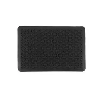Gumový podpatek na autokoberce (bez montážní plošky pro samořez, černý) fotografie 1