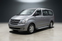 Hyundai H300, H1, Starex 2008–2020 Boční nášlapy Allmond Grey (2 ks, hliník) fotografie 1