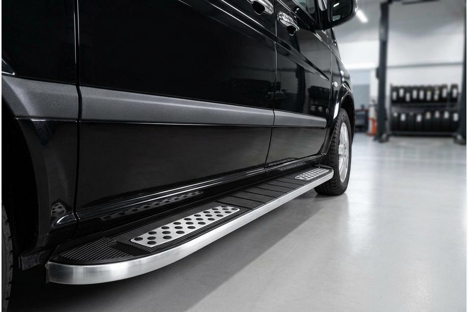 Mercedes Vito/V-class W447 2014– Boční nášlapy Tayga V2 (2 ks, hliník) Image