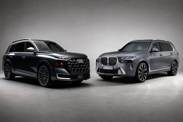 Nové Audi Q9 2027 vs. BMW X7 G07 Facelift: který vlajkový SUV je lepší