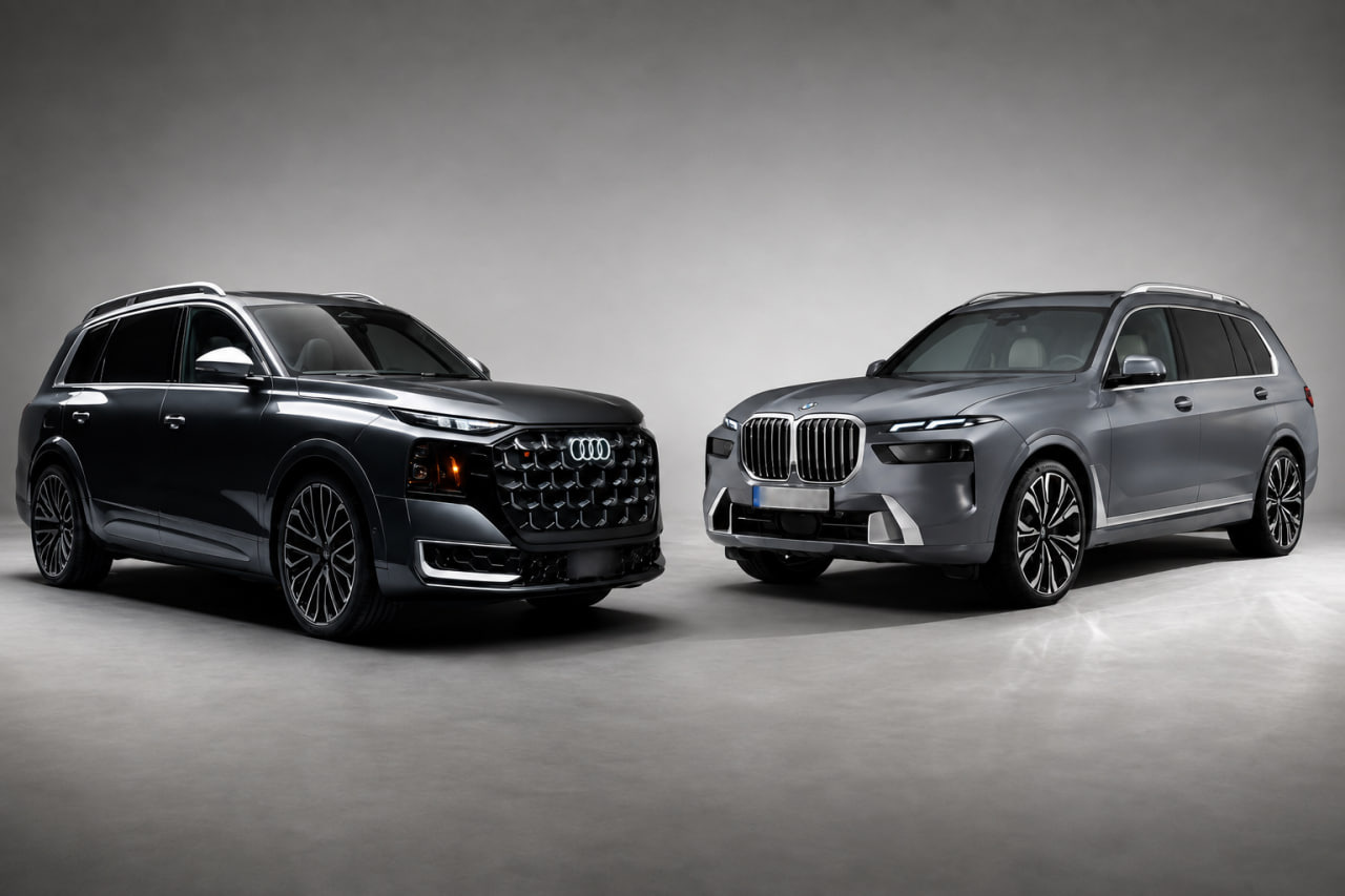 Nové Audi Q9 2027 vs. BMW X7 G07 Facelift: který vlajkový SUV je lepší