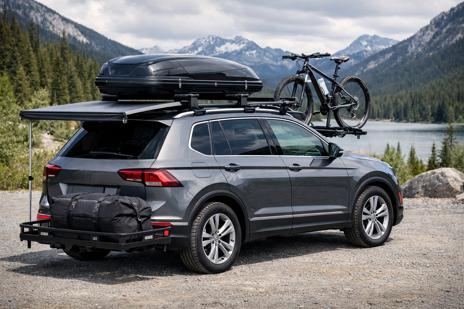 Co namontovat na Volkswagen Tiguan 2016-2023 pro střešní náklad a cesty
