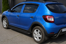 Dacia Sandero 2013–2020 Boční nášlapy KB001 (nerez) Black fotografie 1