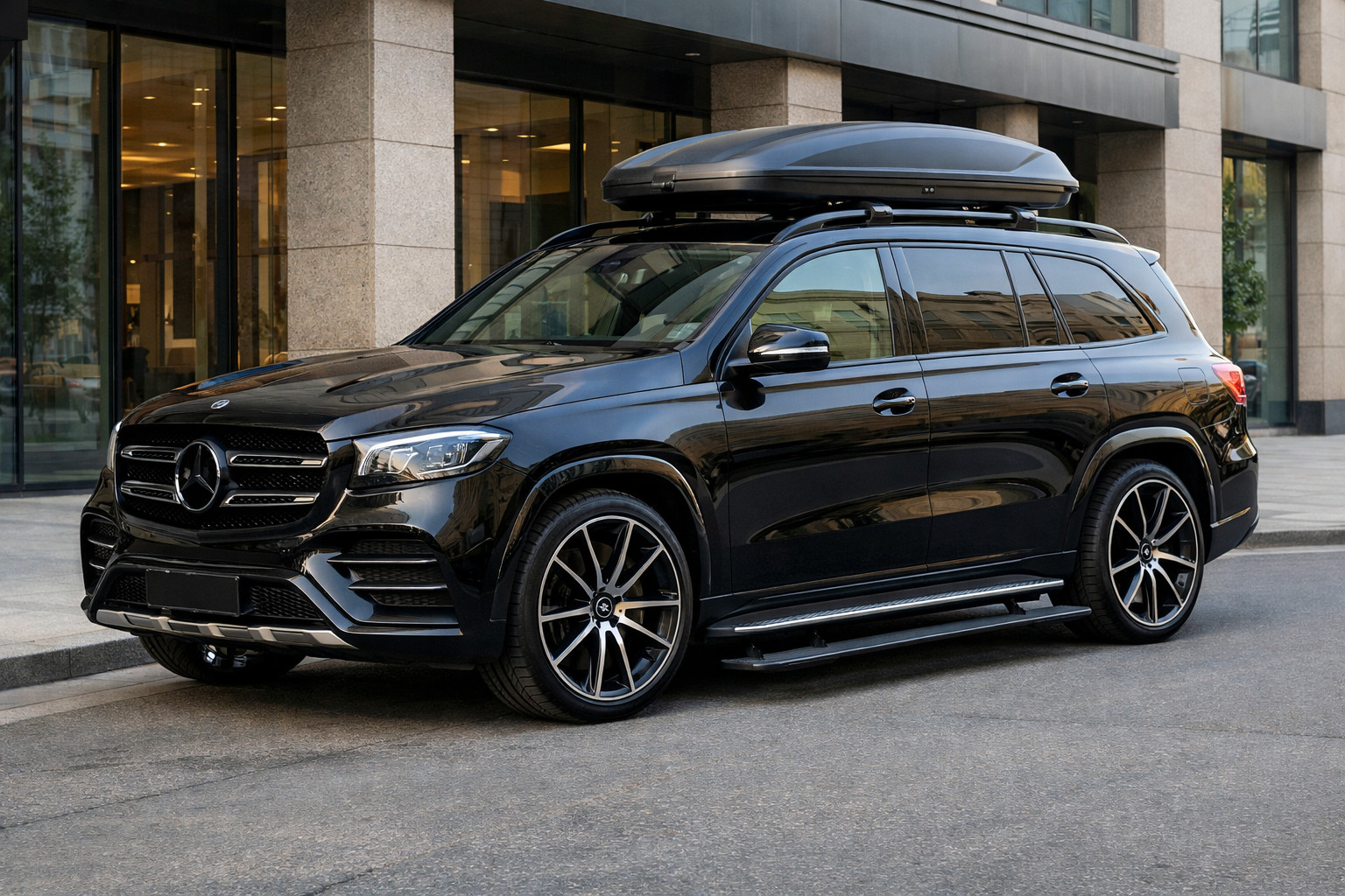 Základní upgrade Mercedes GLS X167 do města a pro snadné nastupování