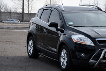 Ford Kuga 2008–2013 Boční nášlapy Premium (2 ks, nerez) Black fotografie 1