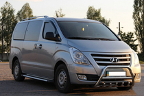 Hyundai H300, H1, Starex 2008–2020 Přední ochranný rám WT003-2 (nerez) fotografie 3
