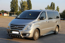 Hyundai H300, H1, Starex 2008–2020 Přední ochranný rám WT003-2 (nerez) fotografie 5