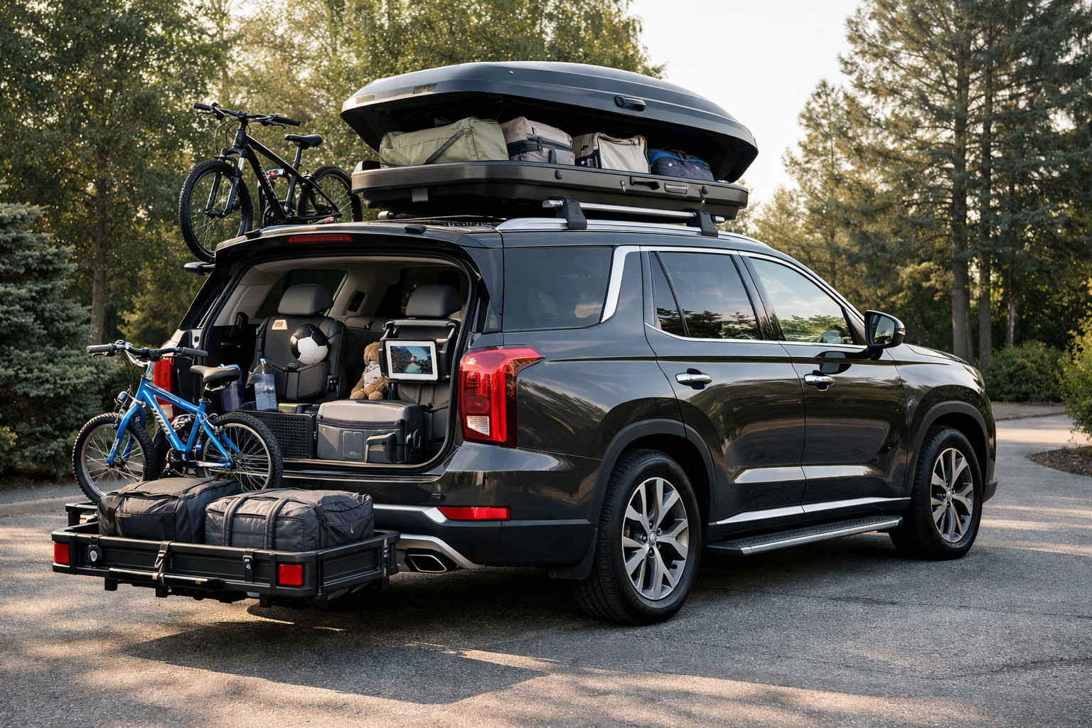 Balíček úprav Hyundai Palisade pro rodinu, zavazadla a denní jízdy