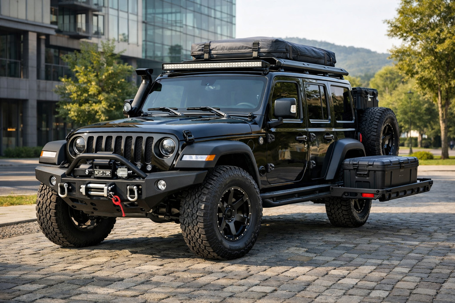 Co namontovat na Jeep Wrangler 2018+ do města, pro světlou výšku a výlety do přírody