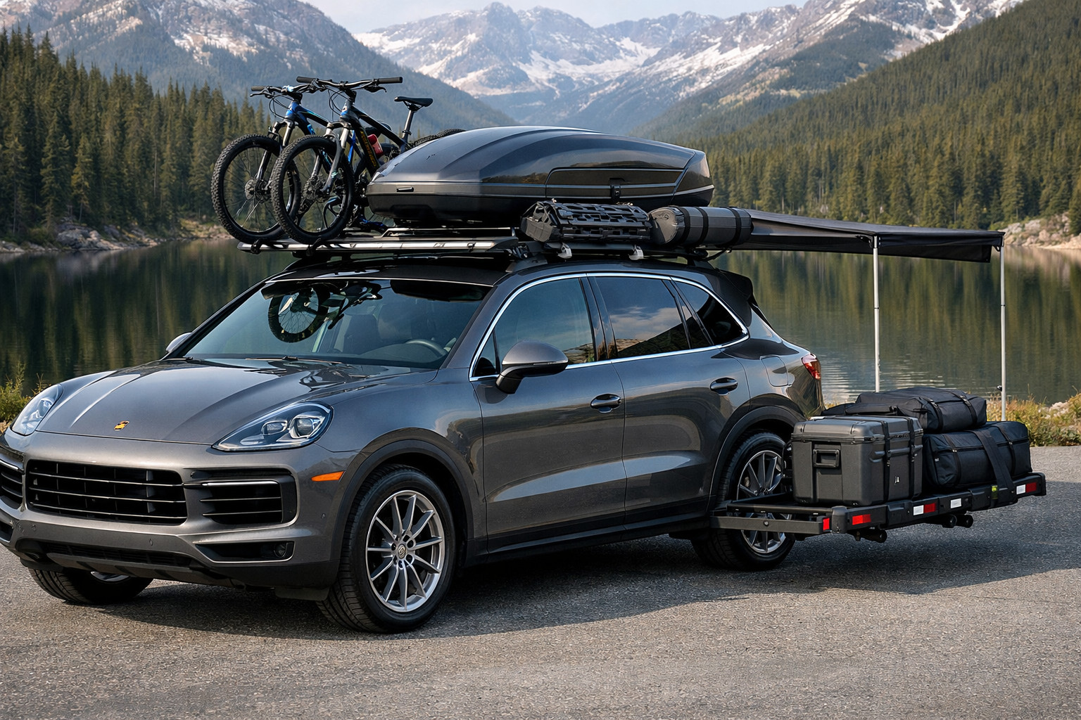Co dát na Porsche Cayenne 2018+ na střechu a na cesty