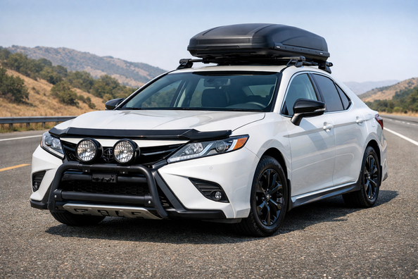 Co namontovat na Toyota Camry 2017–2023 na dálnici a ochranu přídě