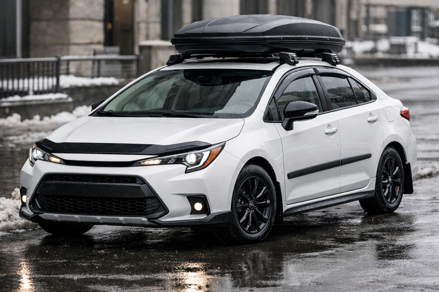 Co vybavit Toyota Corolla 2019+ do města v dešti a břečce