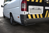 Volkswagen LT 1995–2006 Zadní rohové díly AK-SO Black (nerez) fotografie 1