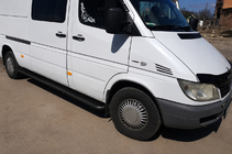 Volkswagen LT 1995–2006 Boční nášlapy Premium Black (2 ks, nerez) Střední rozvor, Ø60 fotografie 2