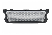 Range Rover III L322 2002–2012 Maska chladiče s bočními mřížkami, stříbrná (2010-2012) fotografie 1