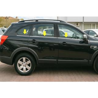 Spodní lišty oken (6 ks, nerez) Chevrolet Captiva 2006–2019 fotografie 1