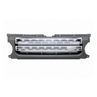 Přední maska chladiče – šedý rám / stříbrná mřížka Land Rover Discovery III 2004–2009