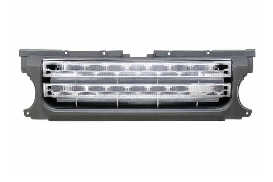 Land Rover Discovery III 2004–2009 Přední maska chladiče – šedý rám / stříbrná mřížka Image