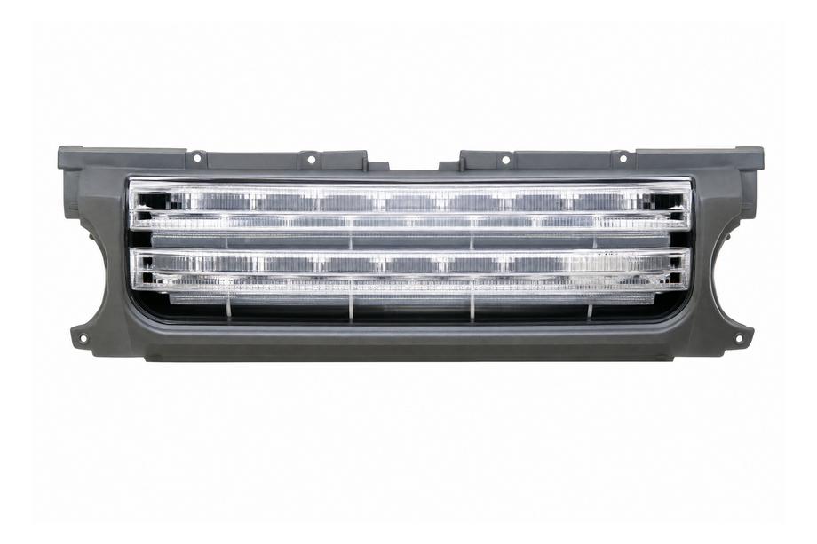 Land Rover Discovery IV 2009–2017 Přední maska chladiče – šedý rám / stříbrná mřížka Image
