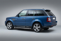 Range Rover Sport 2005–2013 Boční prahy BlackLine (2 ks, hliník) fotografie 1